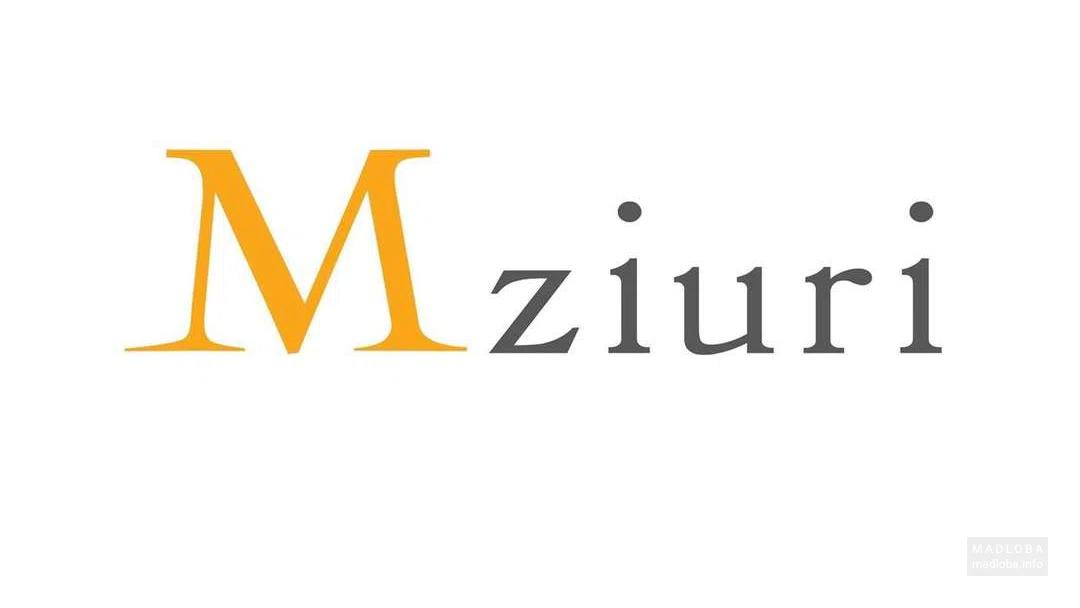 Поставщик продуктов и товаров широкого потребления "Mziuri" логотип