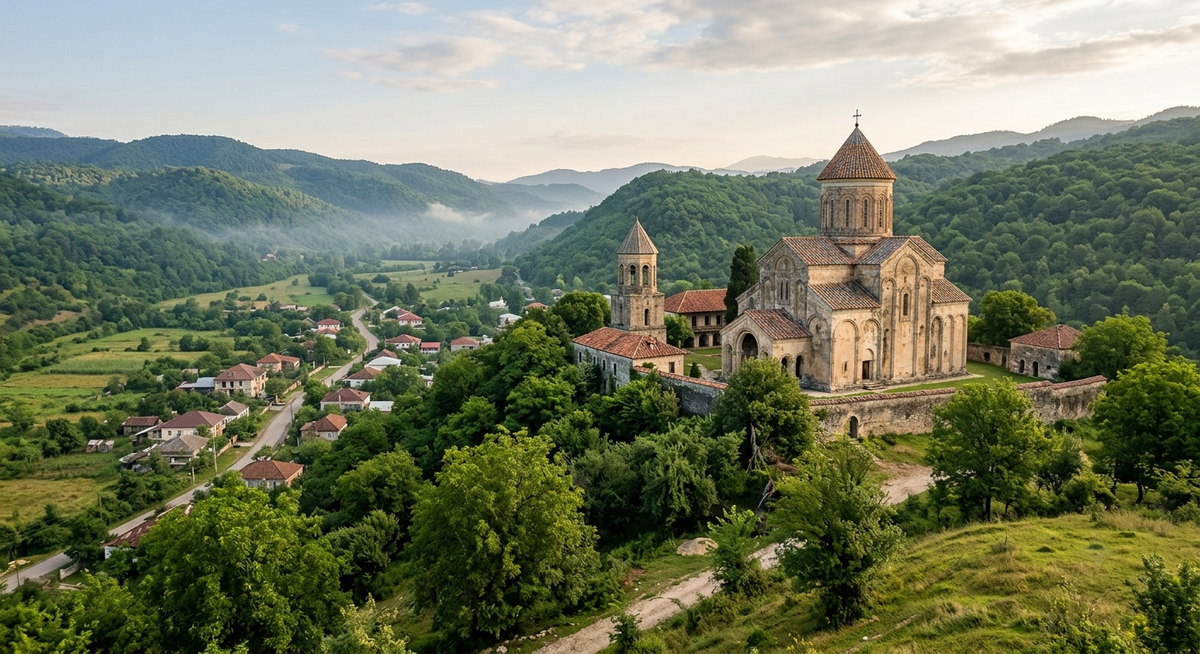 Martvili Monastery (Chkondidi Monastery) in Samegrelo, western Georgia
