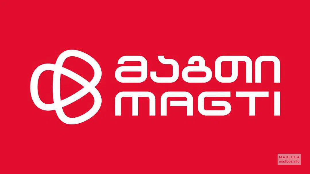 Оператор сотовой мобильной связи под маркой "Magti", компания "Магтиком" логотип