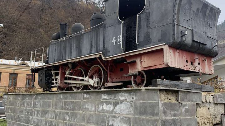 Steam locomotive of the Borjomo-Bakurian narrow gauge railway "Cuckoo"