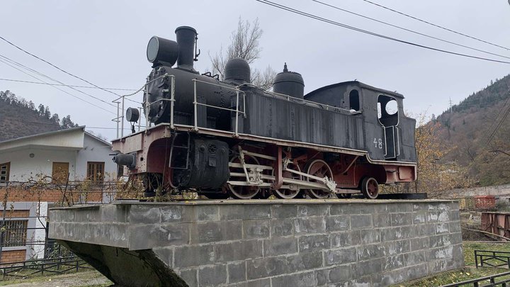 Steam locomotive of the Borjomo-Bakurian narrow gauge railway "Cuckoo"