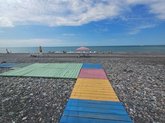 Accessible beach for people with disabilities in Batumi (opposite New Ship)