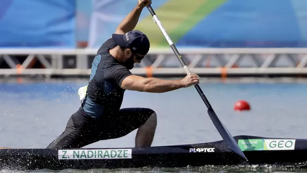 Georgian canoeist won a silver medal at the European Games
