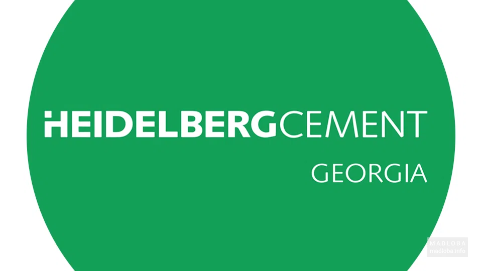 Производитель различных марок цемента "Heidelberg Cement Georgia" логотип