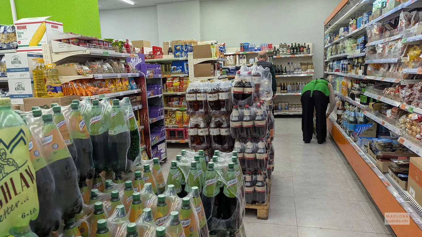 Продукты в магазине 2 Nabiji  в Батуми