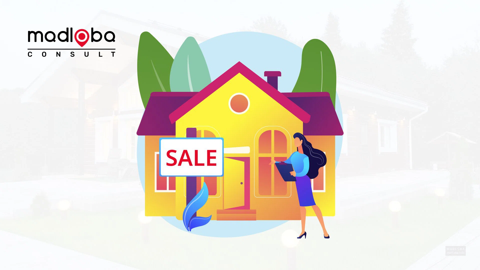 Promotion of a private real estate agent in Georgia. Order personal brand  promotion. - Madloba