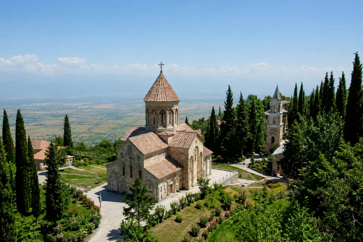 Bodbe Monastery near Sighnaghi, Georgia