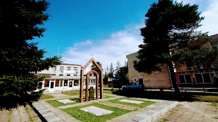 Religious monument in the park