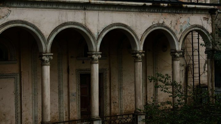 Old cable car station (George Pantsulaya St. 14)