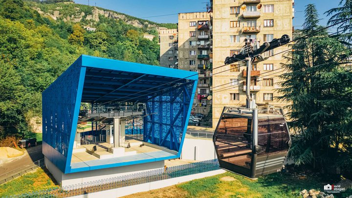 New cable car station "Lezhubani"