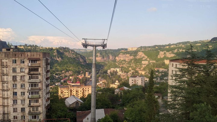 New cable car station "Lezhubani"