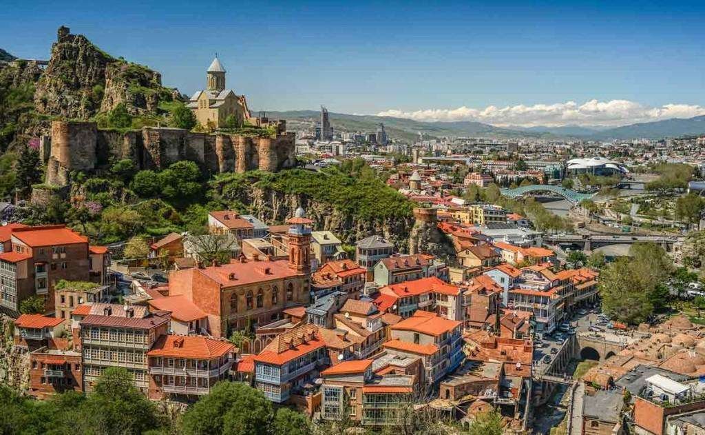 A beautiful view of the city of Tbilisi