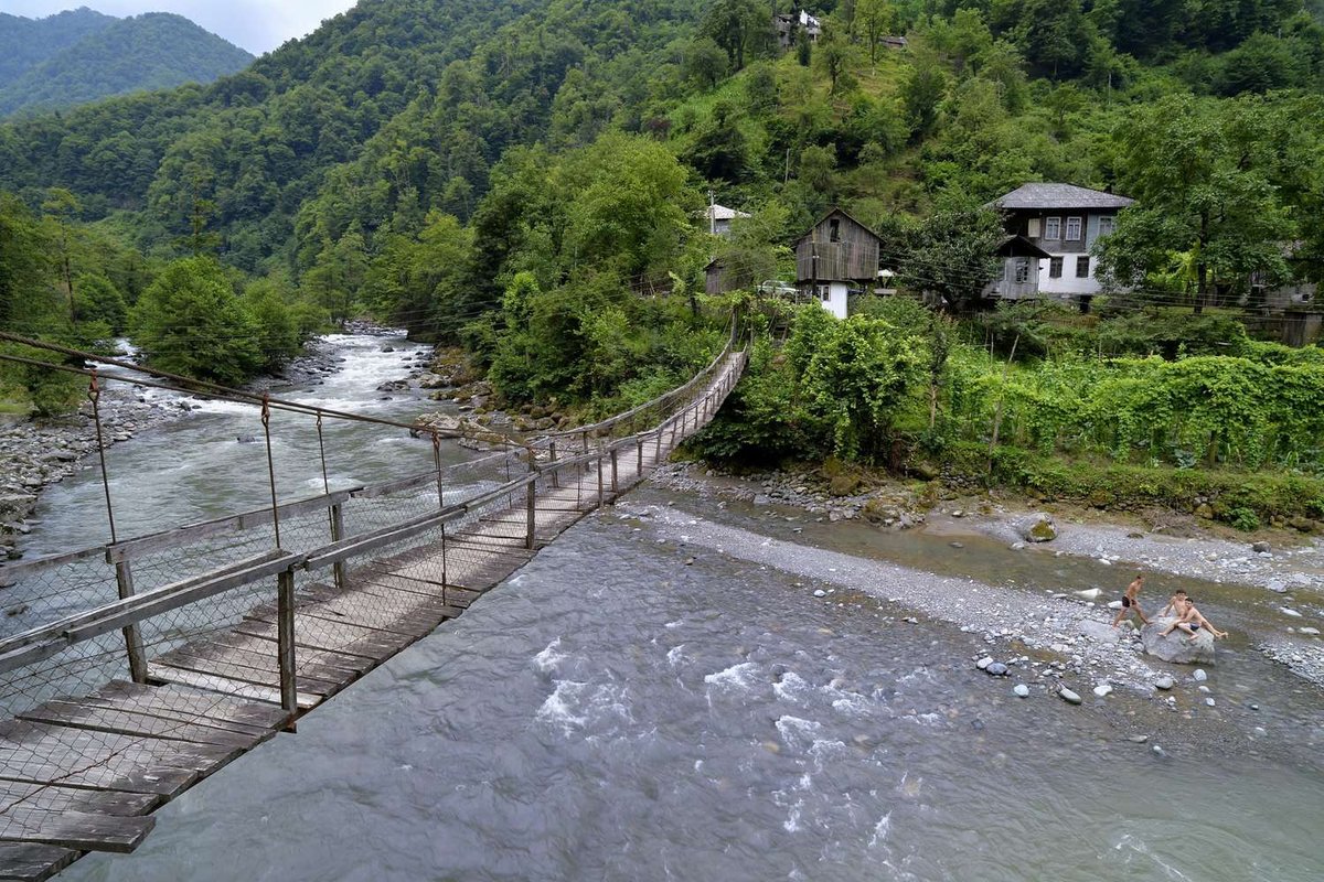 A bridge over a river in Machakhela National Park