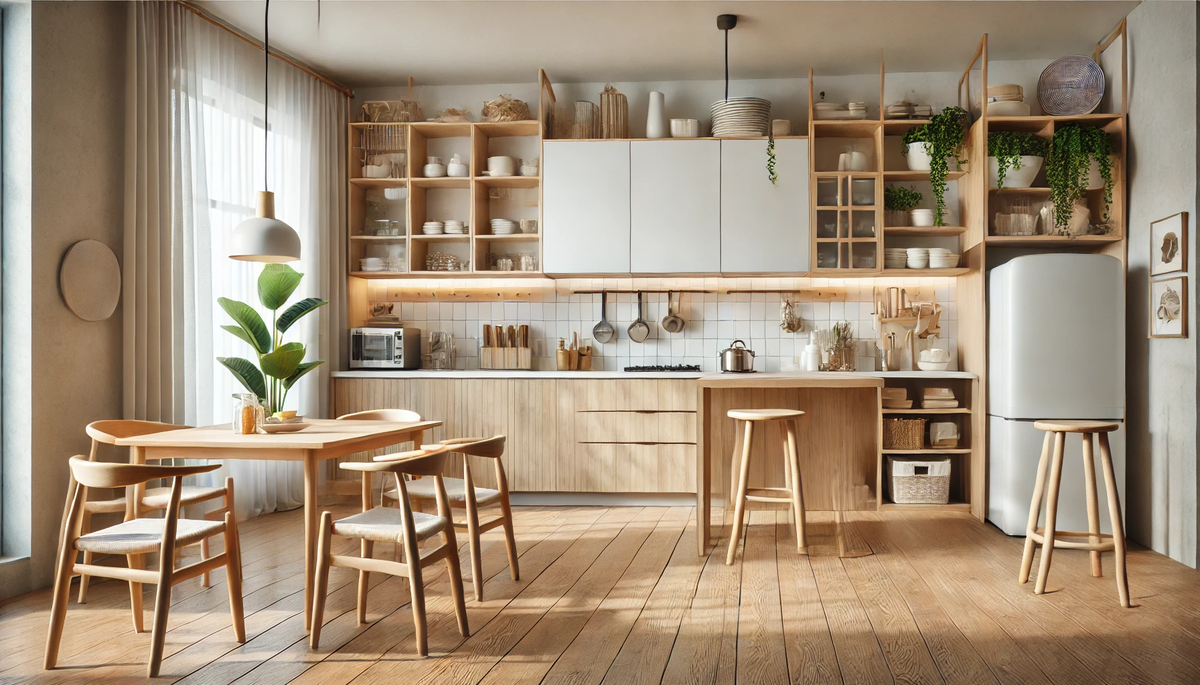 A modern IKEA-inspired kitchen interior