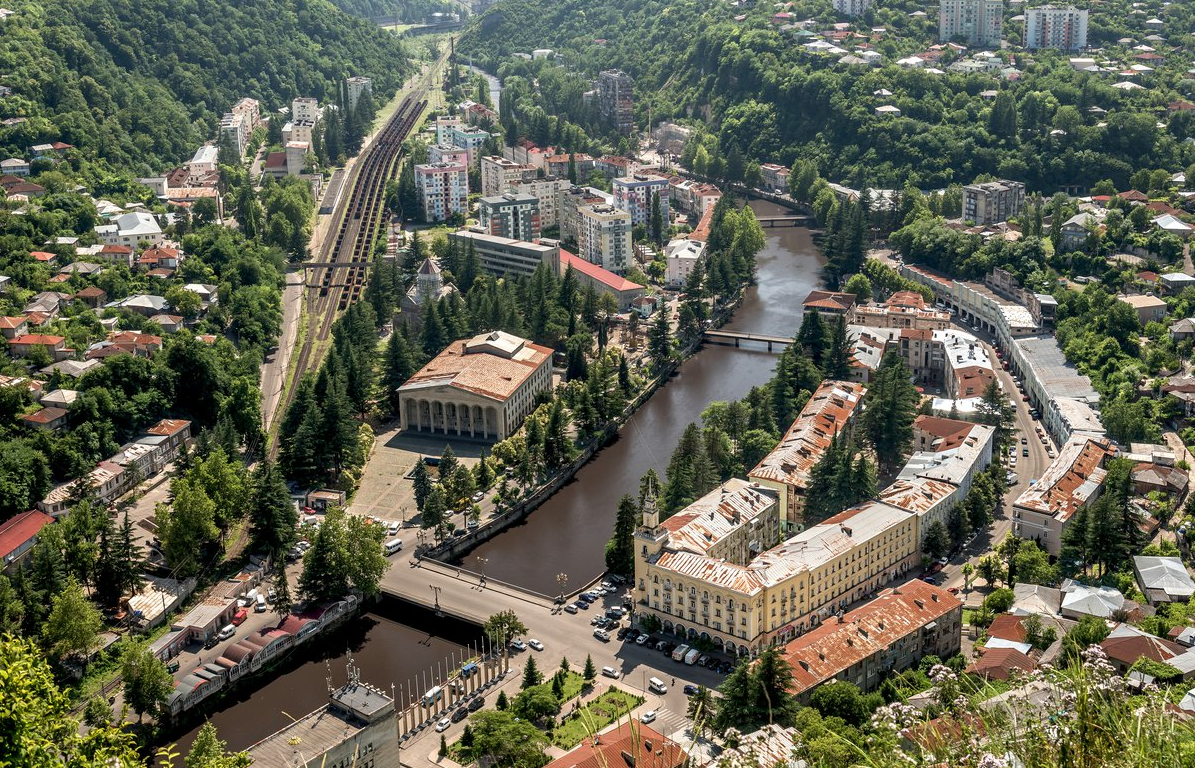 A view of the mining town of Chiatura