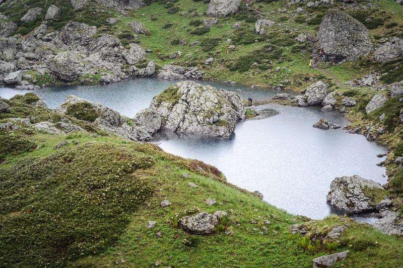 View of Lake Abudelauri in Khevsureti