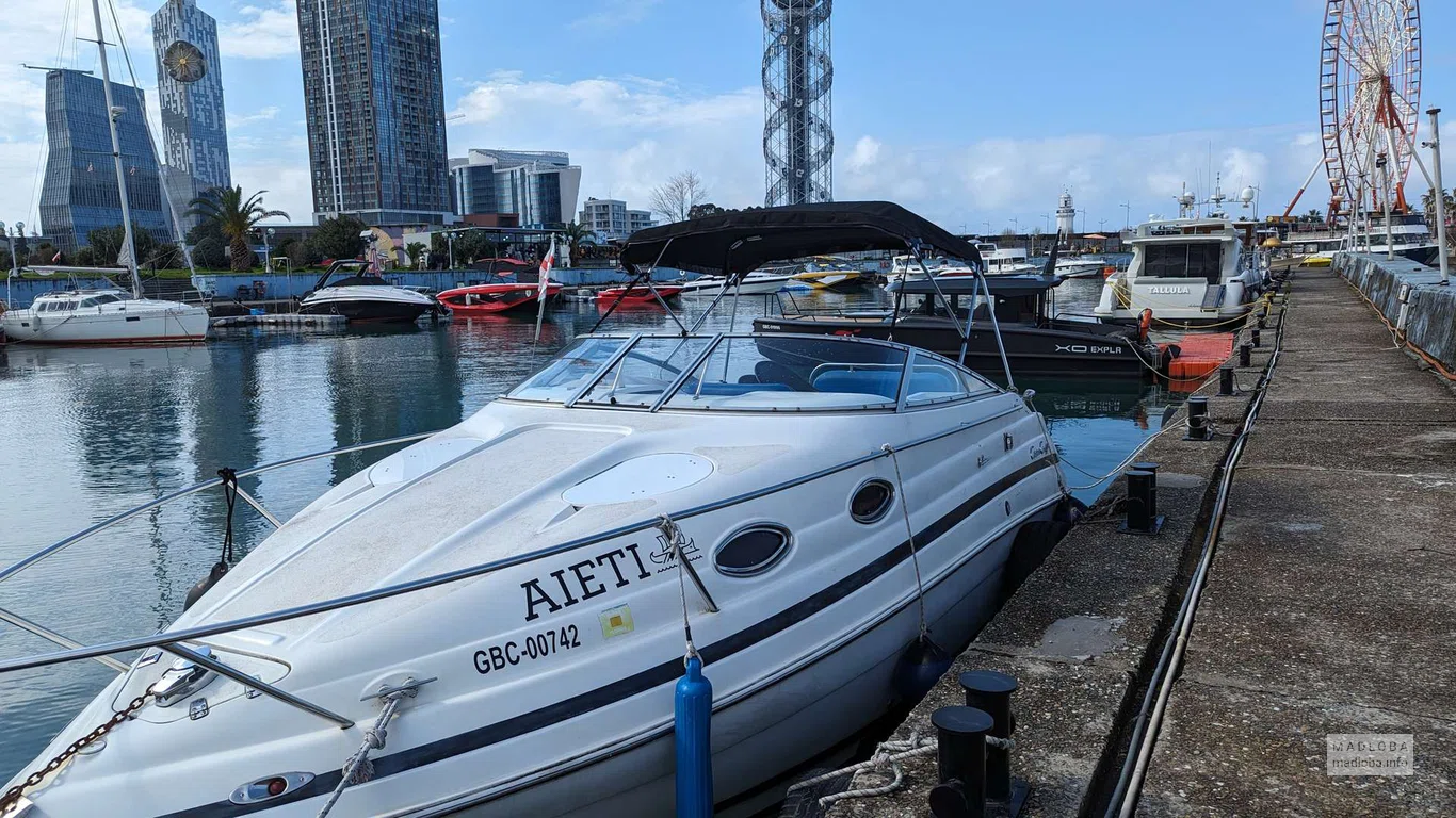 Boat Aieti in Batumi yacht port