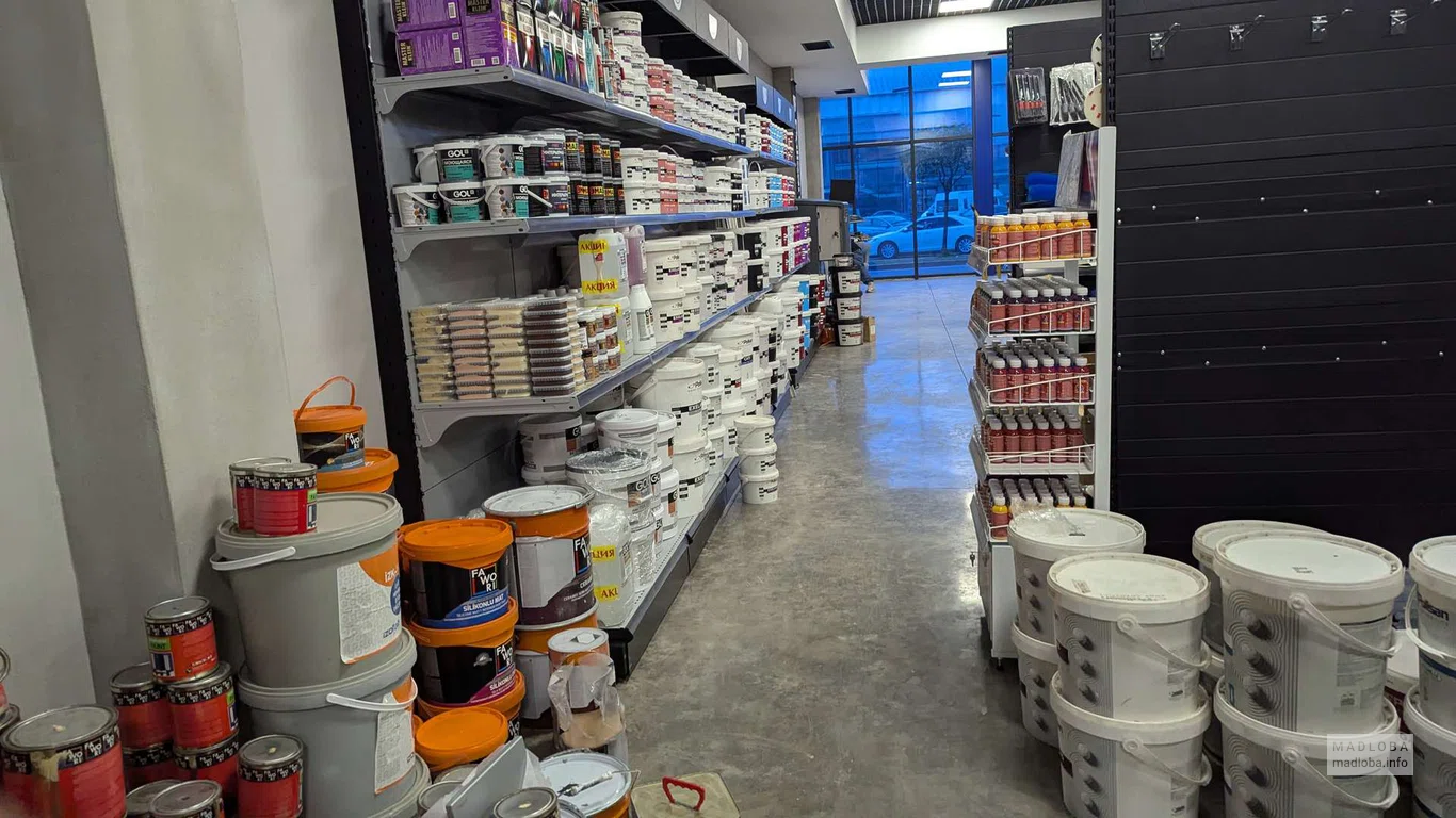 Большой выбор краски в магазине Akzonobel