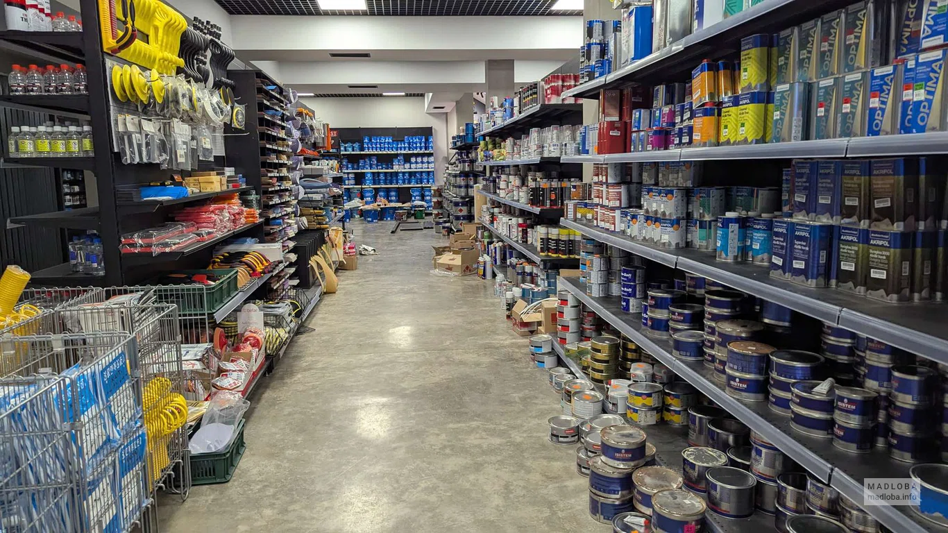 Магазин лакокрасочных материалов и инструментов