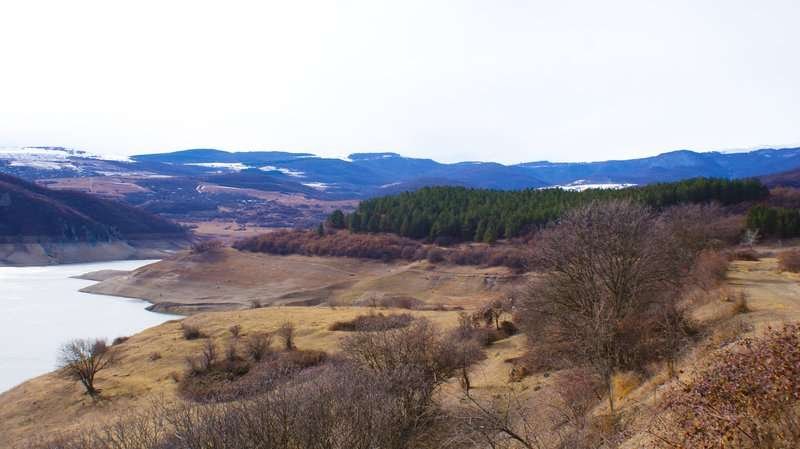 A beautiful view of the Algetskoye Reservoir