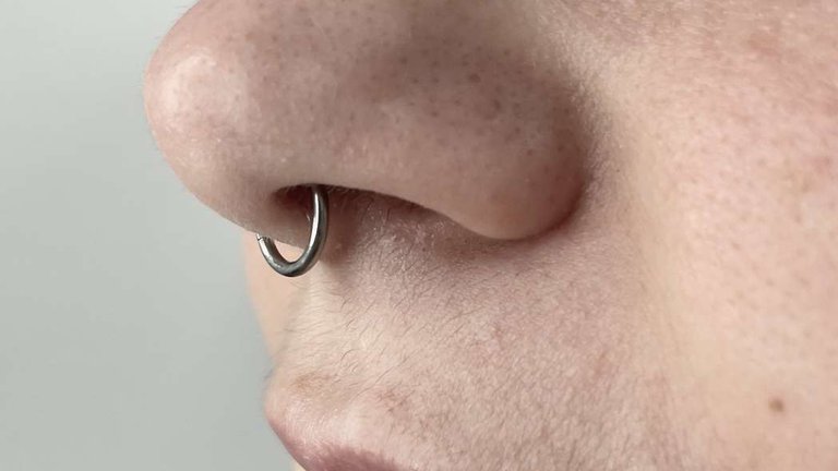 Septum piercing