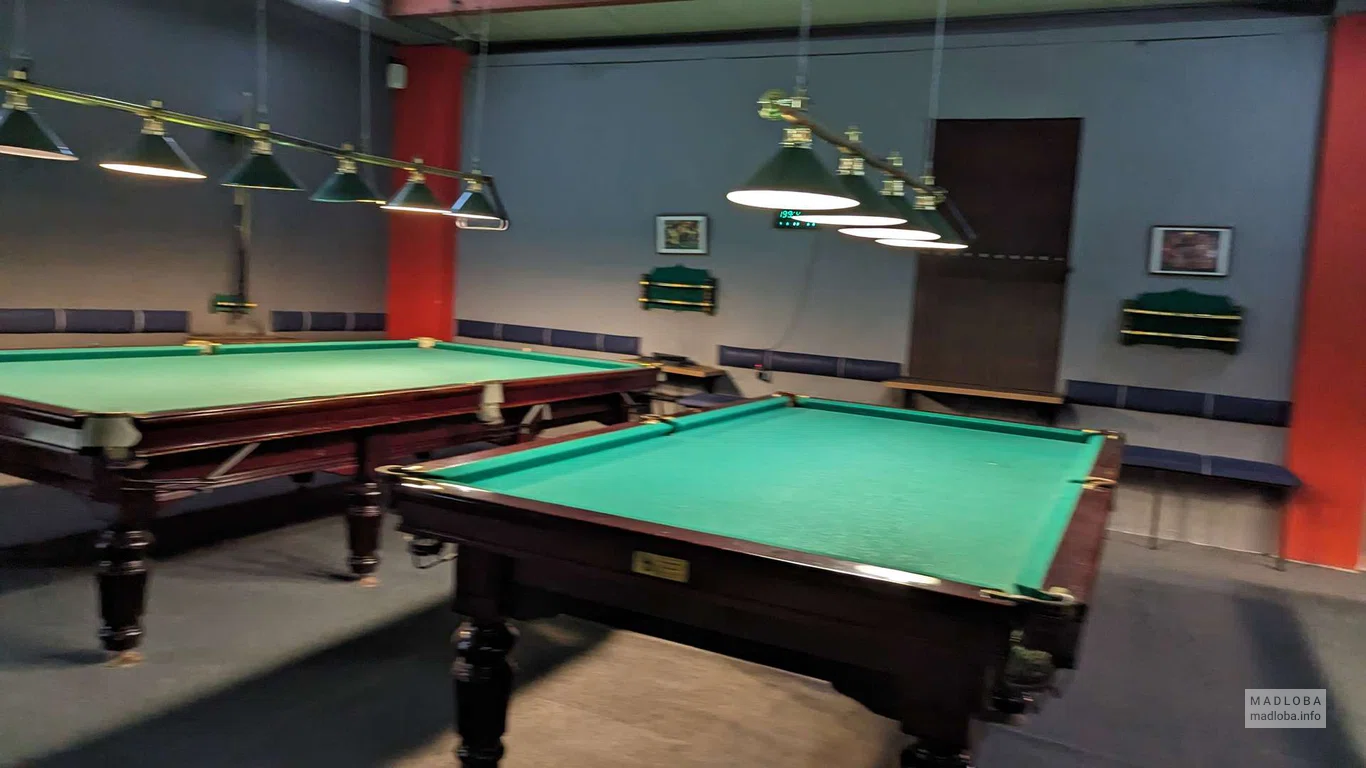 Billiard tables in the shopping center "Batumi Mall"