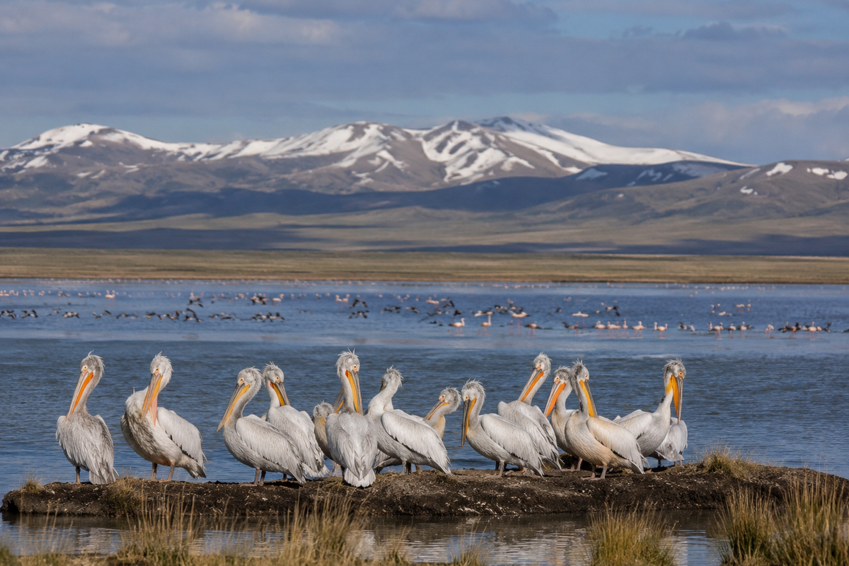 The lakes and wetlands of the Javakheti Plateau are among Georgia's most important bird habitats.