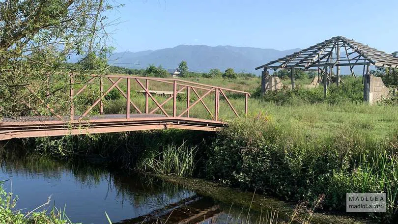 Пешеходный мостик через болота Испани