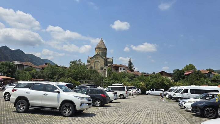 Paid parking No. 2 (entrance to the historical part of Mtskheta)