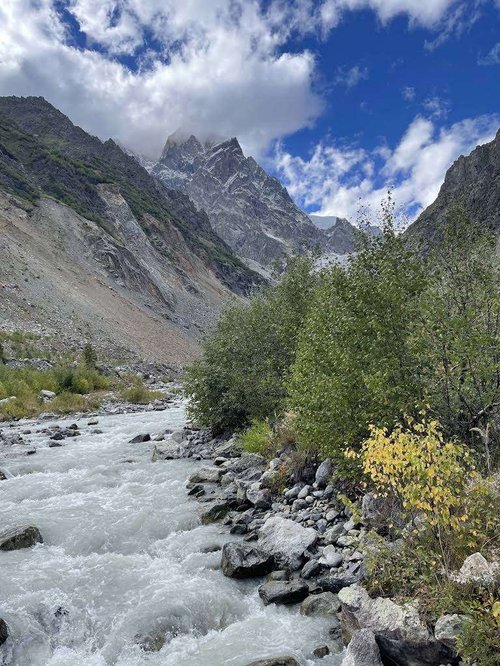 Chalaadi Glacier in Mestia