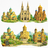 Churches, cathedrals, monasteries and synagogues