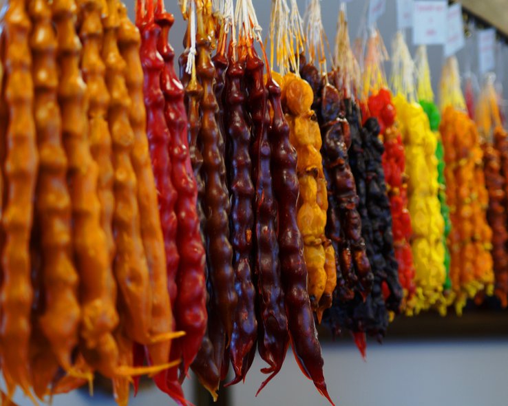 Грузинская сладость чурчхела