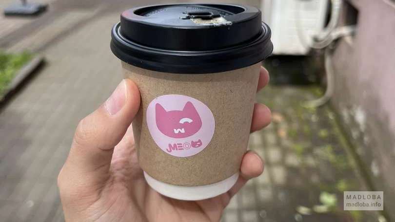 Фирменный стаканчик в Coffee Meow Specialty