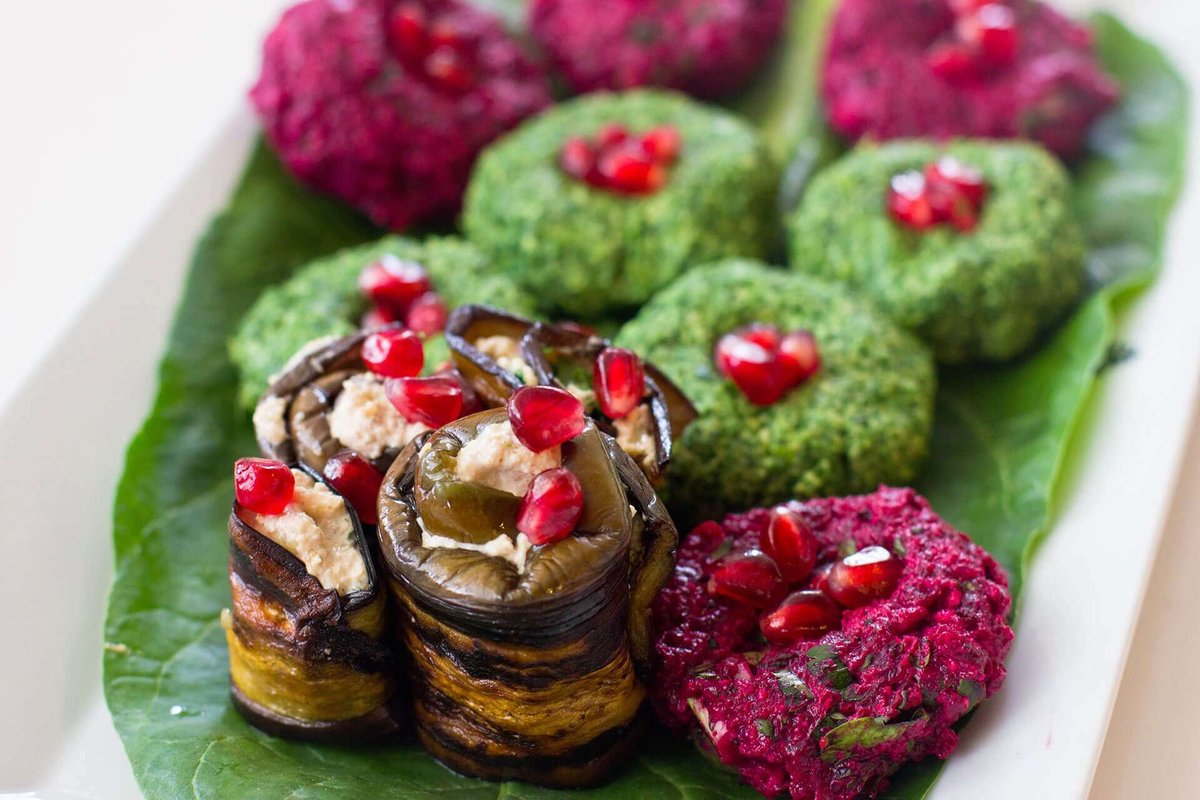 Cold vegetarian eggplant appetizer badrijani