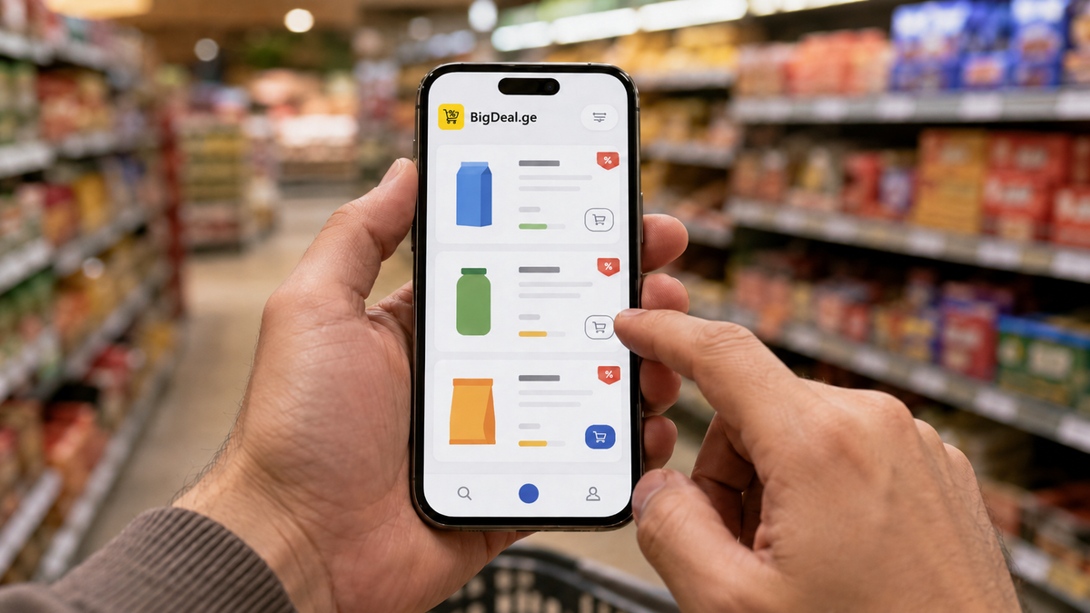 Comparing prices in the app