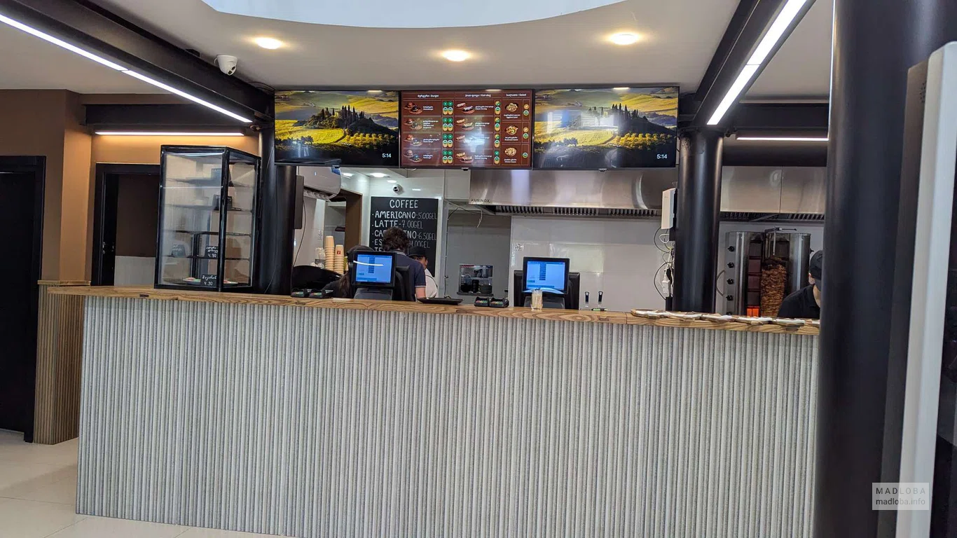 стойка заказа в Craft Food Restaurant