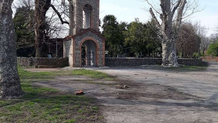 Wooden Church of Christ the Savior in the village of Khunjulauri