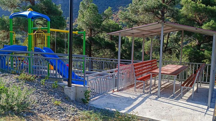 Children's playground and outdoor gym