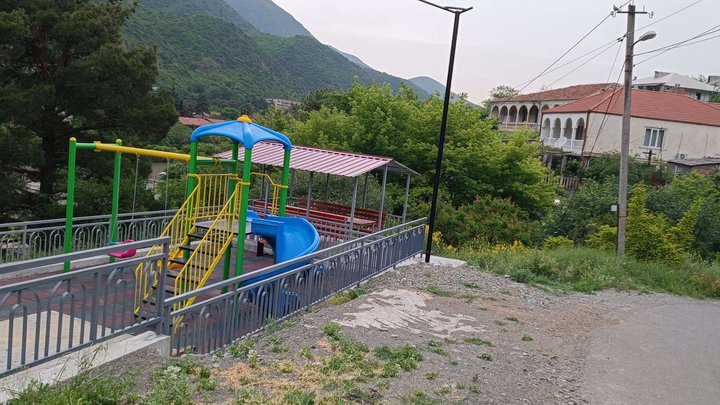 Children's playground and outdoor gym