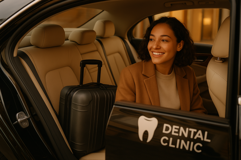 a girl goes to the dentist