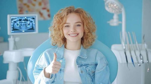 girl at the dentist