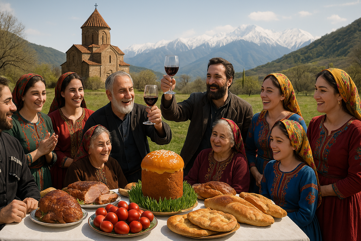 Easter Celebrations in Georgia - Akhdgoma