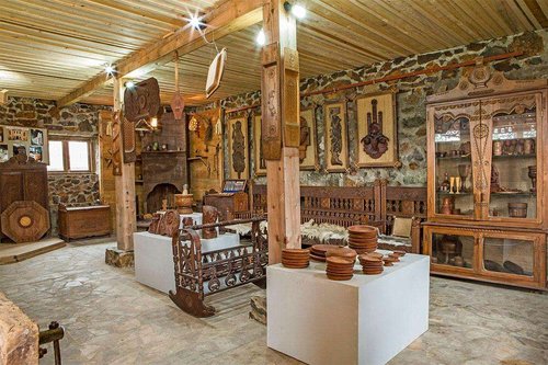 Exhibits at the Borjgalo Ethnographic Museum in Batumi