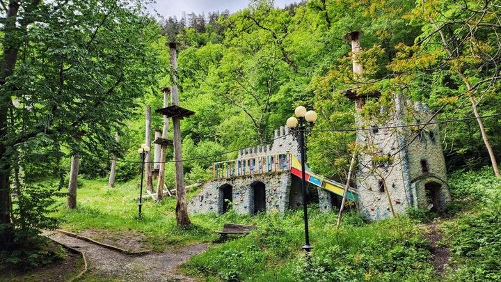 Wall with mosaic "Fairyland"