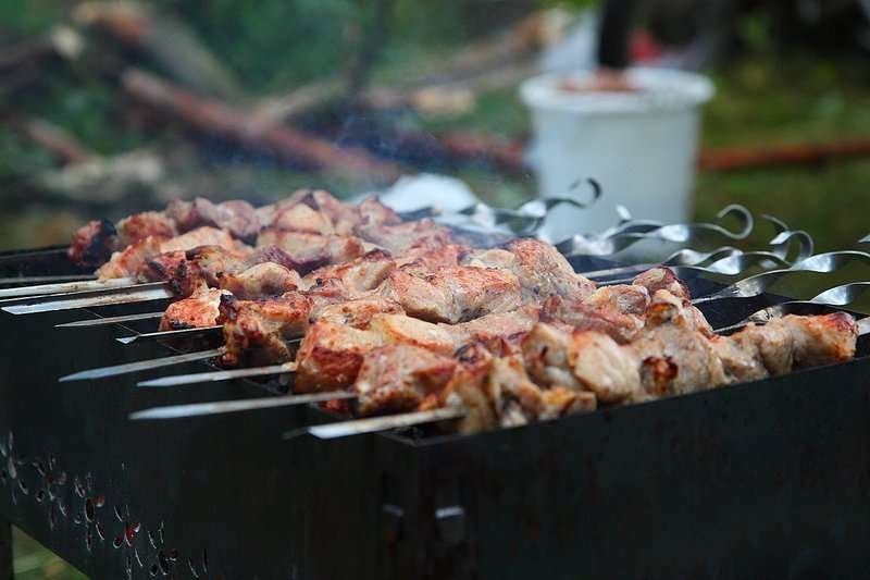 Festival Georgian wine shashlik