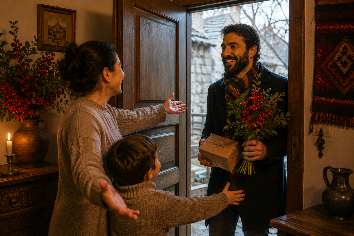 Good wishes, a welcoming first guest and a peaceful start to the day are cherished Barbaroba traditions in Georgia.