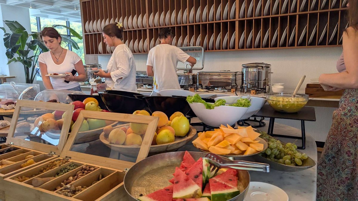 Fruit for breakfast at Kvareli Lake Resort