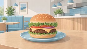 Иллюстрация для рубрики «Бургерные» в Грузии. Изображение не показывает конкретную организацию.