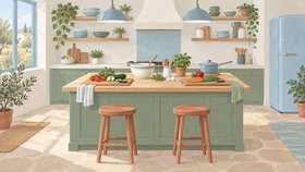 Рисованная обложка рубрики «Кулинарные курсы» в Грузии.