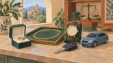 Рисованная обложка рубрики «Ломбарды и автоломбарды» в Грузии.